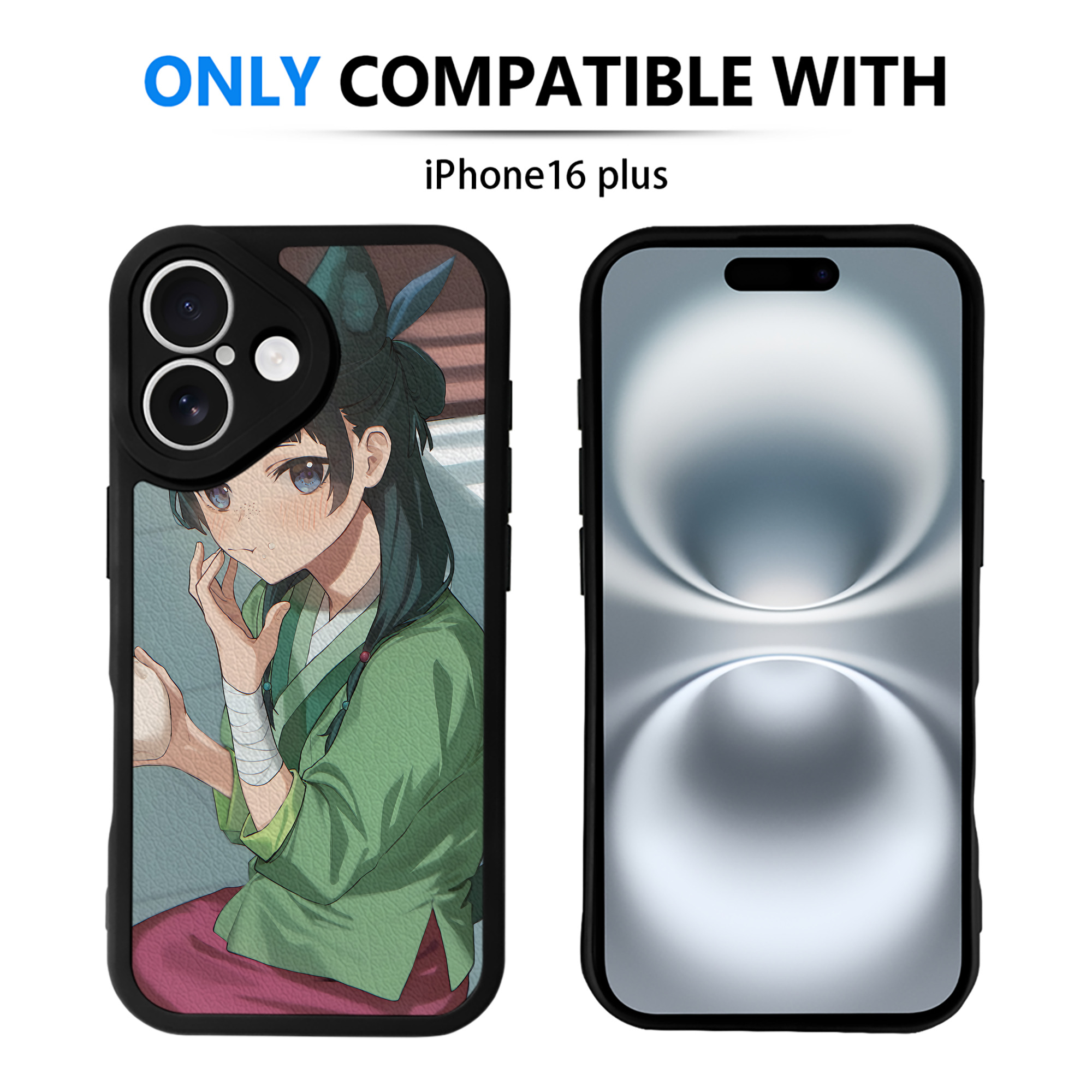 （画像用） 薬屋のひとりごと The Apothecary Diaries 【iPhone 16シリーズ対応】シリコンスマホケース（レザー調） 材質：シリコン